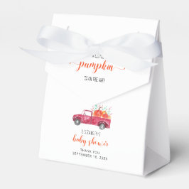 Little Pumpkin Baby Dusche Red Truck Herbst Herbst Geschenkschachtel