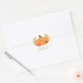 Little Pumpkin Baby Dusche Runder Aufkleber (Umschlag)