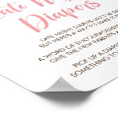 Little Pumpkin Baby Dusche Spate Night Diapers sig Poster (Ecke)