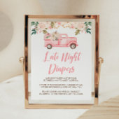 Little Pumpkin Baby Dusche Spate Night Diapers sig Poster