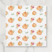 Little Pumpkin Baby Dusche Vielen Dank für Ihre Un Geschenkanhänger (Rückseite)