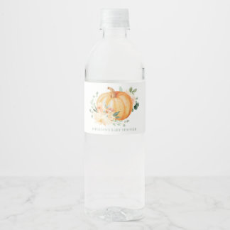 Little Pumpkin Baby Dusche Wasserflaschen Labels Wasserflaschenetikett
