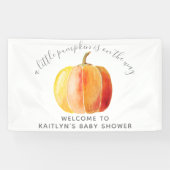 Little Pumpkin Baby Dusche Willkommen Banner (Horizontal)