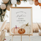 Little Pumpkin Baby Dusche Willkommen Poster