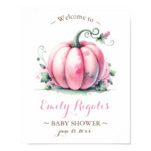 Little Pumpkin Baby Duschzeichen - Pink