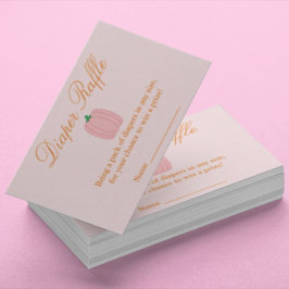 Little Pumpkin Baby Duwer Diaper Raffle Begleitkarte