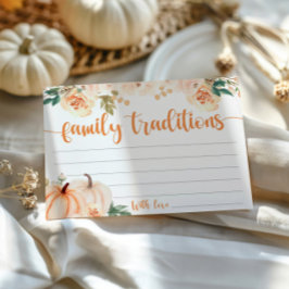 Little Pumpkin Baby Duwer Family Tradition Card Begleitkarte