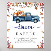 Little Pumpkin Baby Duwer Winkler Raffle Sign Poster (Vorne)