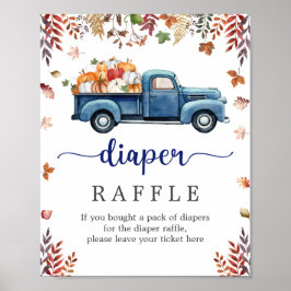 Little Pumpkin Baby Duwer Winkler Raffle Sign Poster