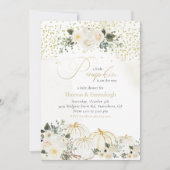 Little Pumpkin Baby Girl Couples Dusche Einladung (Vorderseite)