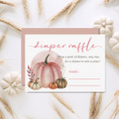 Little Pumpkin Baby Girl Pink Duschdusche Windel R Begleitkarte