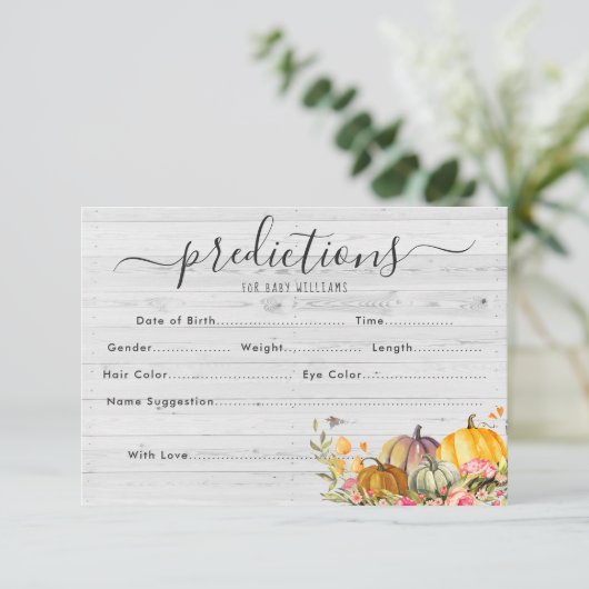 Little Pumpkin | Baby Shooting Game Einladung (Stehend Vorderseite)