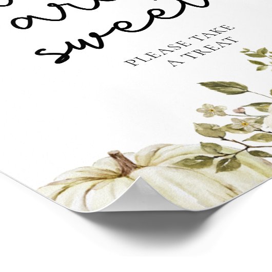 Little Pumpkin Baby Shower Babys sind süß Poster (Ecke)