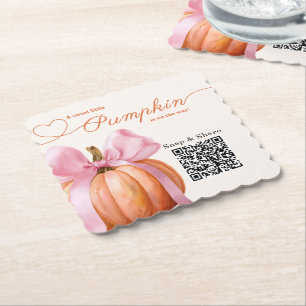 Little Pumpkin Baby Shower Band – Romantisches Sal Untersetzer