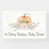 Little Pumpkin Baby Shower Banner (Horizontal)