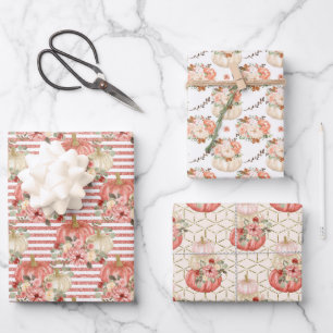 Little Pumpkin Baby Shower Birthday Girl Party Geschenkpapier Set