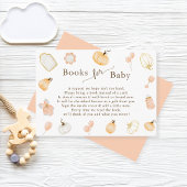 Little Pumpkin Baby Shower Books for Baby Begleitkarte