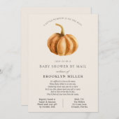 Little Pumpkin Baby Shower by Mail Einladung (Vorne/Hinten)