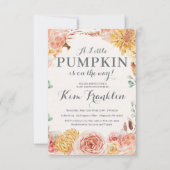 Little PUMPKIN BABY SHOWER EINLADUNGEN (Vorderseite)