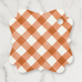 Little Pumpkin Baby Shower Fall Bloral Neutral Geschenkanhänger (Rückseite)