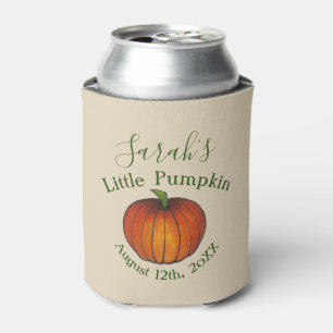 Little Pumpkin Baby Shower Favor Orange Oktober Dosenkühler