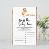 Little Pumpkin Baby Shower Game PRINTED (Stehend Vorderseite)