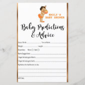 Little Pumpkin Baby Shower Game PRINTED (Vorderseite)