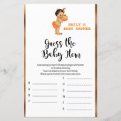 Little Pumpkin Baby Shower Game PRINTED (Vorderseite)