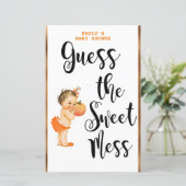 Little Pumpkin Baby Shower Game PRINTED (Stehend Vorderseite)