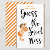 Little Pumpkin Baby Shower Game PRINTED (Vorne/Hinten)