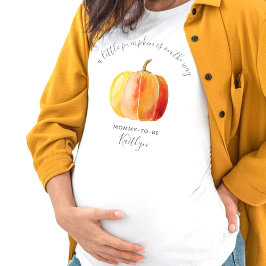 Little Pumpkin Baby Shower Mommy-to-be T-Shirt