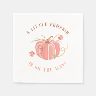 Little Pumpkin Baby Shower Napkin Serviette