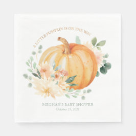 Little Pumpkin Baby Shower Napkins Serviette