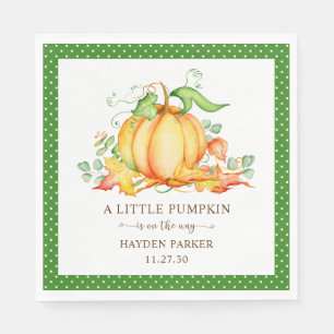Little Pumpkin Baby Shower Napkins Serviette