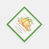 Little Pumpkin Baby Shower Napkins Serviette (Ecke)