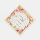 Little Pumpkin Baby Shower Napkins Serviette (Ecke)