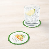 Little Pumpkin Baby Shower Paper Plate Untersetzer (Vor Ort)