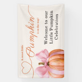 Little Pumpkin Baby Shower Ribbon - Romantisches S Banner (Vertikal)