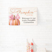 Little Pumpkin Baby Shower Ribbon - Romantisches S Banner (InSitu)