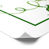 Little Pumpkin Baby Shower Time Kapselunterschrift Poster (Ecke)