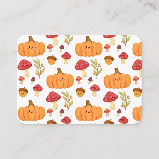 Little Pumpkin BabyShower Books for Baby Begleitkarte (Rückseite)