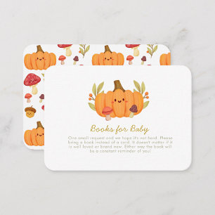 Little Pumpkin BabyShower Books for Baby Begleitkarte