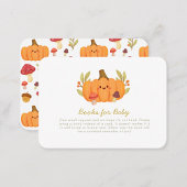 Little Pumpkin BabyShower Books for Baby Begleitkarte