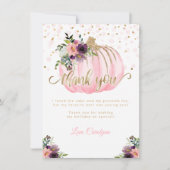 Little Pumpkin Birthday Danke-Card (Vorderseite)