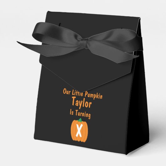 Little Pumpkin Birthday Geschenkschachtel (Vorderseite)