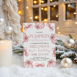 Little Pumpkin Birthday Invite Einladung