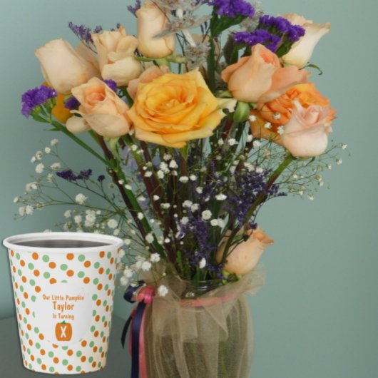 Little Pumpkin Birthday Pappbecher