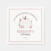 Little Pumpkin Birthday Serviette (Vorderseite)