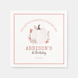 Little Pumpkin Birthday Serviette