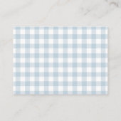 Little Pumpkin Blue Bow Diaper Raffle Begleitkarte (Rückseite)